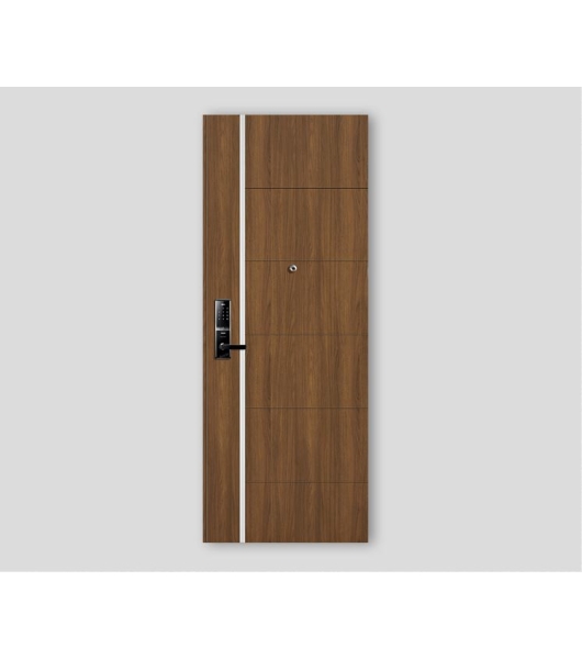 CỬA CĂN HỘ VÂN GỖ GLX-STEEL 505 VG12 | GLX-STEEL-505-VG12